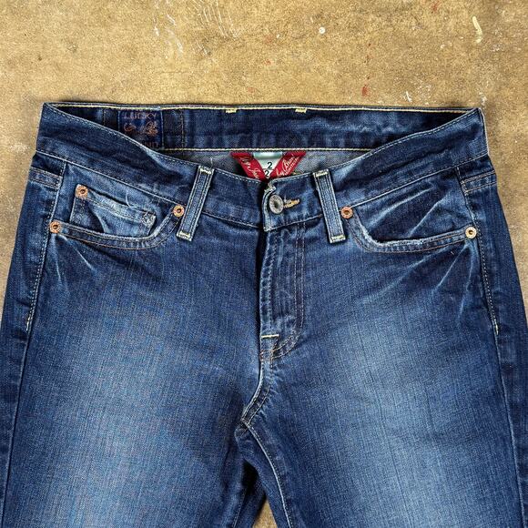 Y2K Lucky Brand Sweet N Low Women’s Jeans Size 2/26 Blue Bootcut Mid Rise‎ Denim - Picture 2 of 14